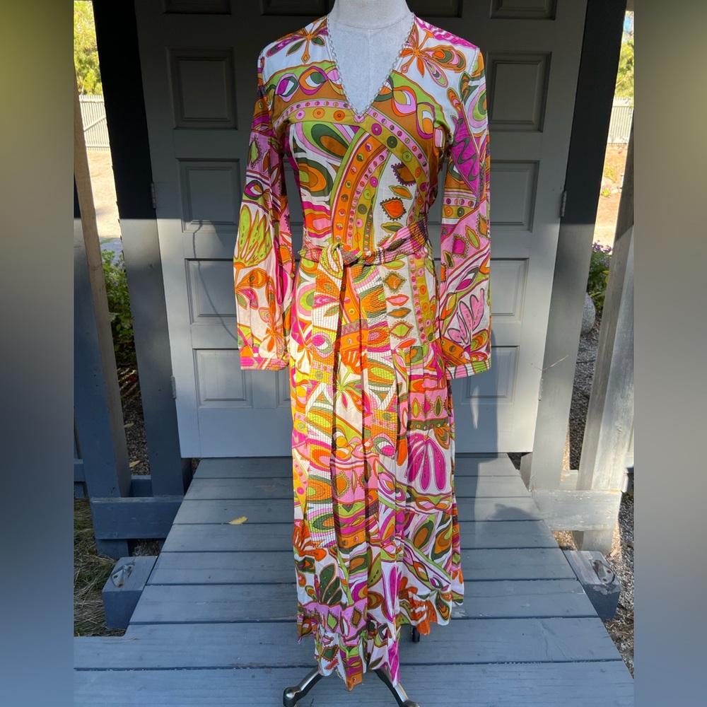 Zara Multi Color Bohemian Style Dress - Picture 10 of 10
